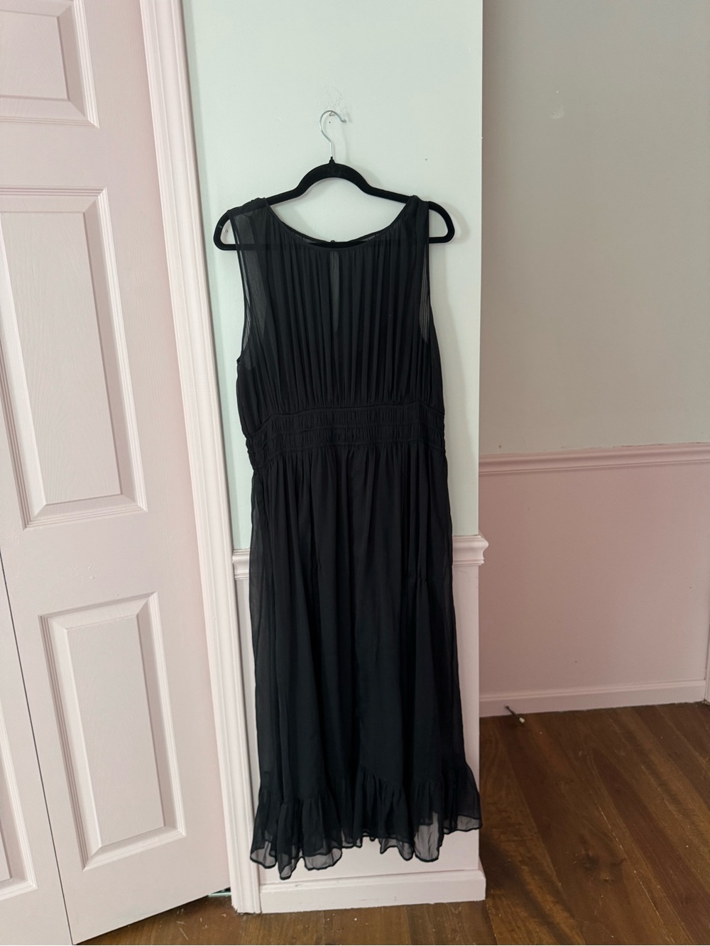 Abercrombie & Fitch Black Sleeveless Maxi Dress